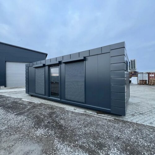 Modulaire kantoorunit 8 x 3 meter 21 Luxe kantoorcontainer 8 x 3 meter als praktijkruimte of tuinkantoor